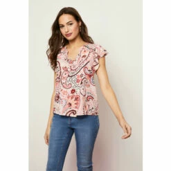 Wallis Red Paisley Frill Detail Shell Top For Female 15 Wallis Red Paisley Frill Detail Shell Top For Female -Cheap Wallis Store unnamed file 5707