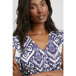 Wallis Ink Ikat Twist Front Jersey Dress For Female -Cheap Wallis Store unnamed file 5711
