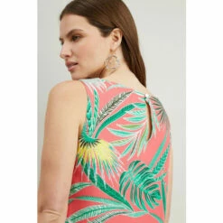 Wallis Coral Palm Shift Dress For Female -Cheap Wallis Store unnamed file 5735