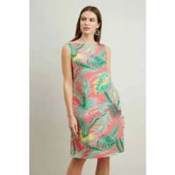 Wallis Coral Palm Shift Dress For Female -Cheap Wallis Store unnamed file 5737