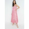 Wallis Pink Metallic Strappy Volume Maxi Dress For Female -Cheap Wallis Store unnamed file 5753