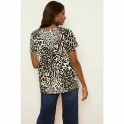 Wallis Mono Animal Keyhole Shell Top For Female -Cheap Wallis Store unnamed file 5767