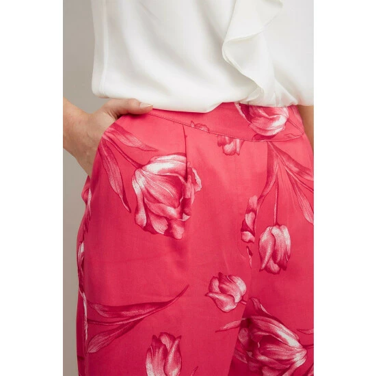 Wallis Pink Tulip Satin Trousers For Female 6 Wallis Pink Tulip Satin Trousers For Female - Image 4