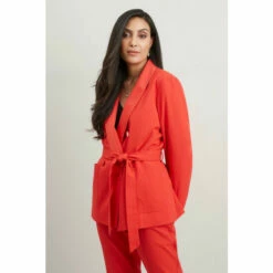 Wallis Petite Belted Double Breasted Suit Blazer For Female -Cheap Wallis Store unnamed file 5828