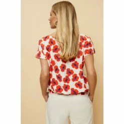 Wallis Petite Floral Print Ruffle Bubble Hem Top For Female -Cheap Wallis Store unnamed file 5856