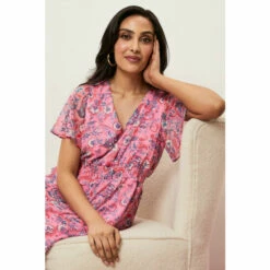 Wallis Petite Paisley Shirred Waist Dress For Female -Cheap Wallis Store unnamed file 5937