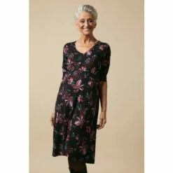 Wallis Petite Pink Floral Jersey Midi Dress For Female -Cheap Wallis Store unnamed file 5943