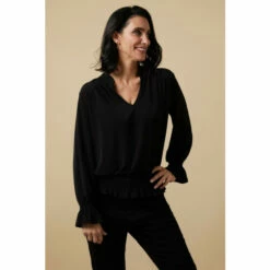 Wallis Petite Shirred Detail Jersey Bubble Hem Top For Female -Cheap Wallis Store unnamed file 5954