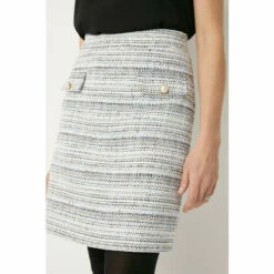 Wallis Stripe Pocket Detail Boucle Skirt For Female -Cheap Wallis Store unnamed file 5989