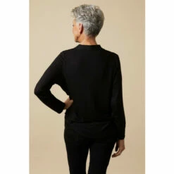 Wallis Petite Plain Black Jersey Wrap Top For Female -Cheap Wallis Store unnamed file 6036
