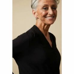 Wallis Petite Plain Black Jersey Wrap Top For Female -Cheap Wallis Store unnamed file 6037