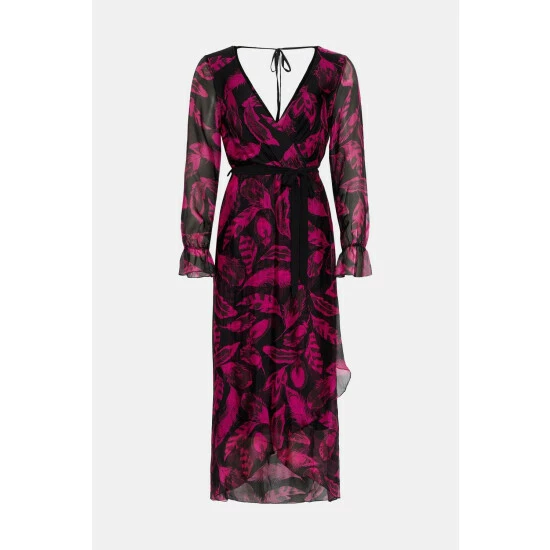 Wallis Silk Mix Feather Midi Dress For Female 7 Wallis Silk Mix Feather Midi Dress For Female - Image 5