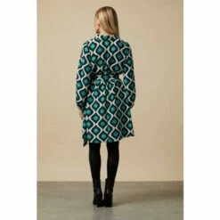 Wallis Petite Green Geo Belted Mini Shirt Dress For Female -Cheap Wallis Store unnamed file 6076