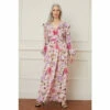 Wallis Floral Print Ruffle Twist Maxi Dress For Female