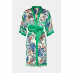 Wallis Scarf Print Belted Kimono For Female -Cheap Wallis Store unnamed file 6092