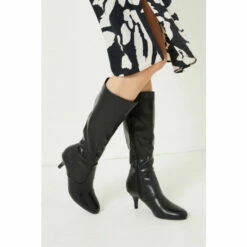 Wallis Kinsley Stretch Low Stiletto Heel Knee High Boots For Female -Cheap Wallis Store unnamed file 650