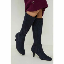 Wallis Kinsley Stretch Low Stiletto Heel Knee High Boots For Female -Cheap Wallis Store unnamed file 651