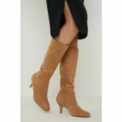 Wallis Kinsley Stretch Low Stiletto Heel Knee High Boots For Female -Cheap Wallis Store unnamed file 653