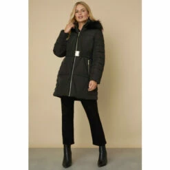 Wallis Petite Longline Fitted Padded Coat For Female -Cheap Wallis Store unnamed file 660