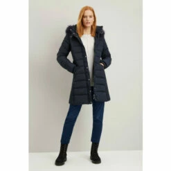 Wallis Midi Belted Padded Coat For Female