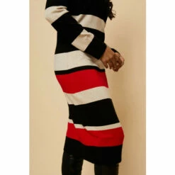 Wallis Petite Red Stripe Polo Neck Knitted Dress For Female -Cheap Wallis Store unnamed file 67