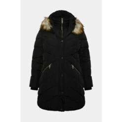 Wallis Curve Double Layer Midi Padded Coat For Female -Cheap Wallis Store unnamed file 675