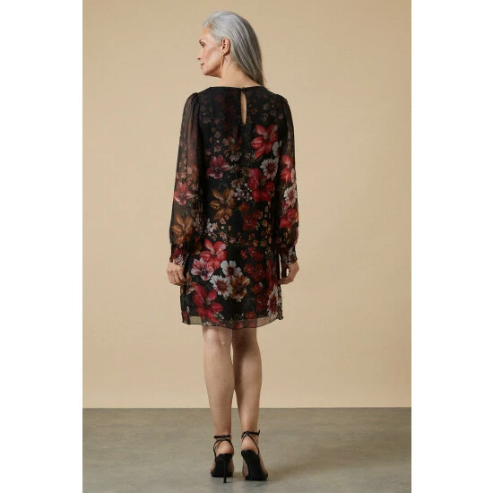 Wallis Silk Mix Border Shift Dress For Female 5 Wallis Silk Mix Border Shift Dress For Female - Image 3