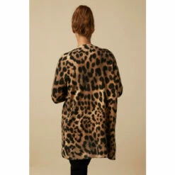 Wallis Neutral Leopard Animal Longline Cardigan For Female -Cheap Wallis Store unnamed file 727