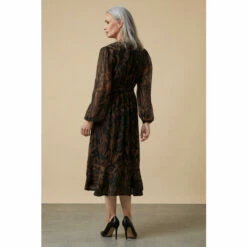 Wallis Brown Tiger Midi Wrap Dress For Female -Cheap Wallis Store unnamed file 808