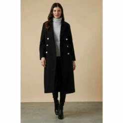 Wallis Twill Longline Military Coat For Female -Cheap Wallis Store unnamed file 837