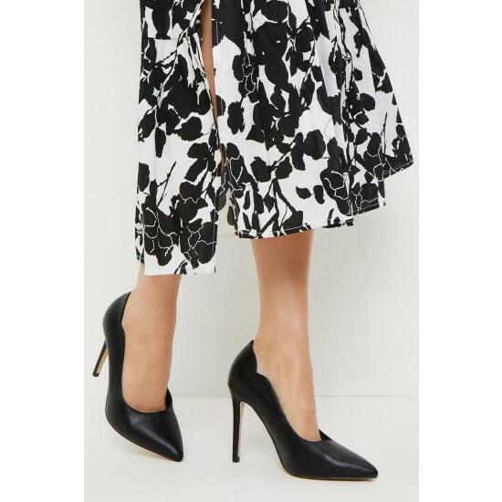 Wallis Wide Fit Ella Pointed Court Shoes For Female 3 Wallis Wide Fit Ella Pointed Court Shoes For Female