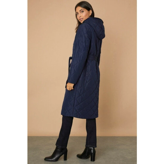 Wallis Tall Funnel Neck Belted Padded Coat For Female 5 Wallis Tall Funnel Neck Belted Padded Coat For Female - Image 3