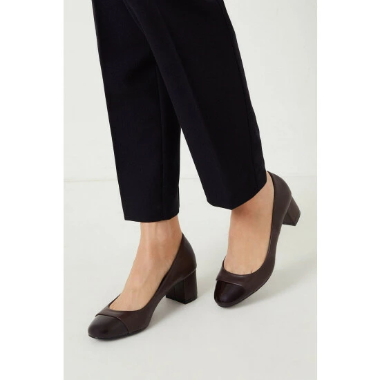 Wallis Lucia Toe Cap Block Heel Court Shoes For Female 9 Wallis Lucia Toe Cap Block Heel Court Shoes For Female - Image 7