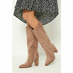 Wallis Kiwi Block Heeled Long Boots For Female -Cheap Wallis Store unnamed file 937