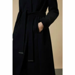 Wallis Navy Smart Belted Collarless Wrap Coat For Female 11 Wallis Navy Smart Belted Collarless Wrap Coat For Female -Cheap Wallis Store unnamed file 942