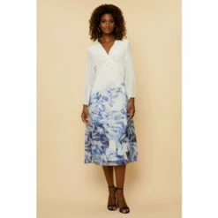 Wallis Border Print Twist Detail Midi Dress For Female -Cheap Wallis Store unnamed file 952